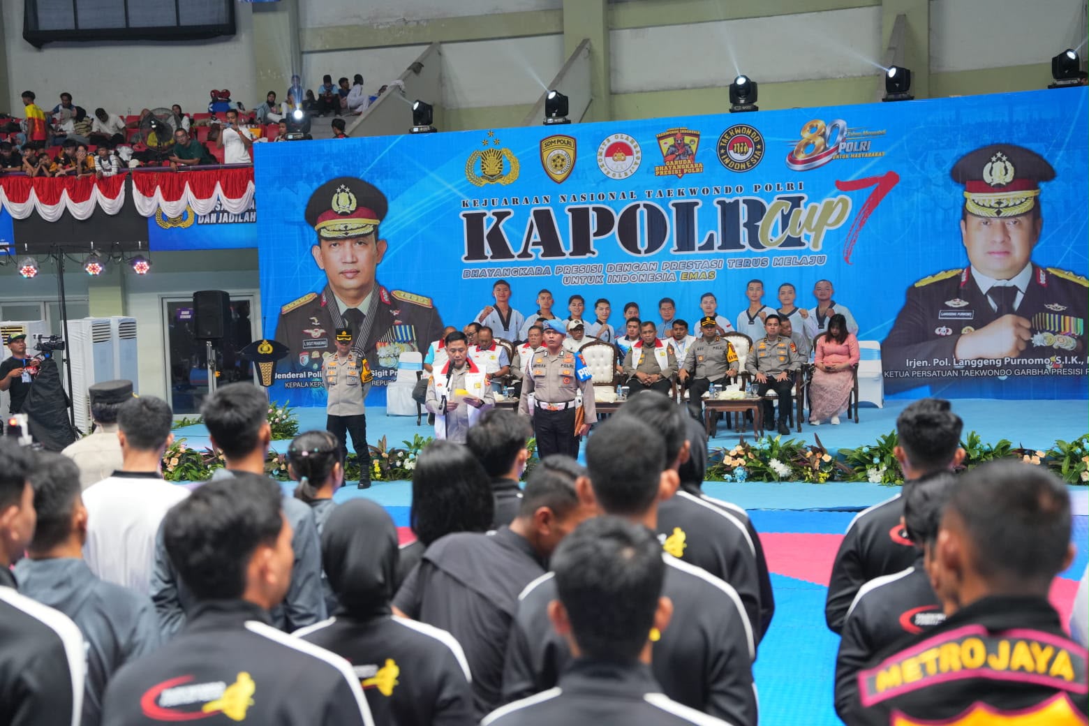 Kontingen Baharkam Polri Borong Tiga Medali Emas pada Kejuaraan Taekwondo Kapolri Cup Ke-7 Tahun 2026
