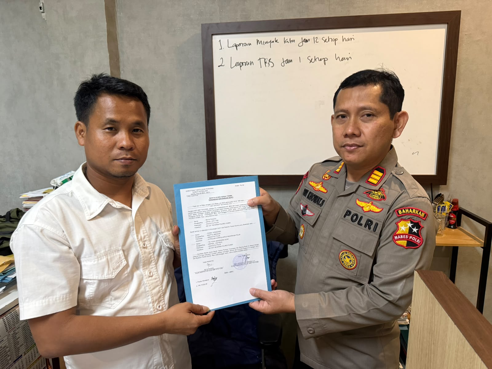 KP. BEO-5013 DITPOLAIR KORPOLAIRUD BERHASIL GAGALKAN DUGAAN TINDAK PIDANA PENGIRIMAN PEKERJA MIGRAN ILEGAL DI DUMAI